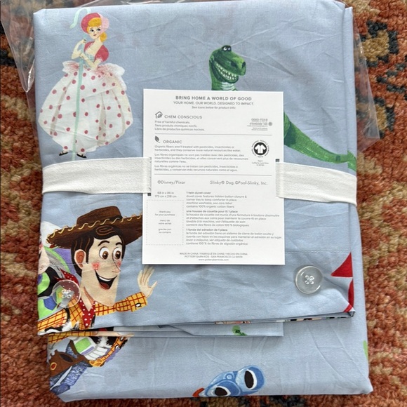 Toy Story Organic Duvet Cover Pottery Barn Kids - Picture 3 of 3